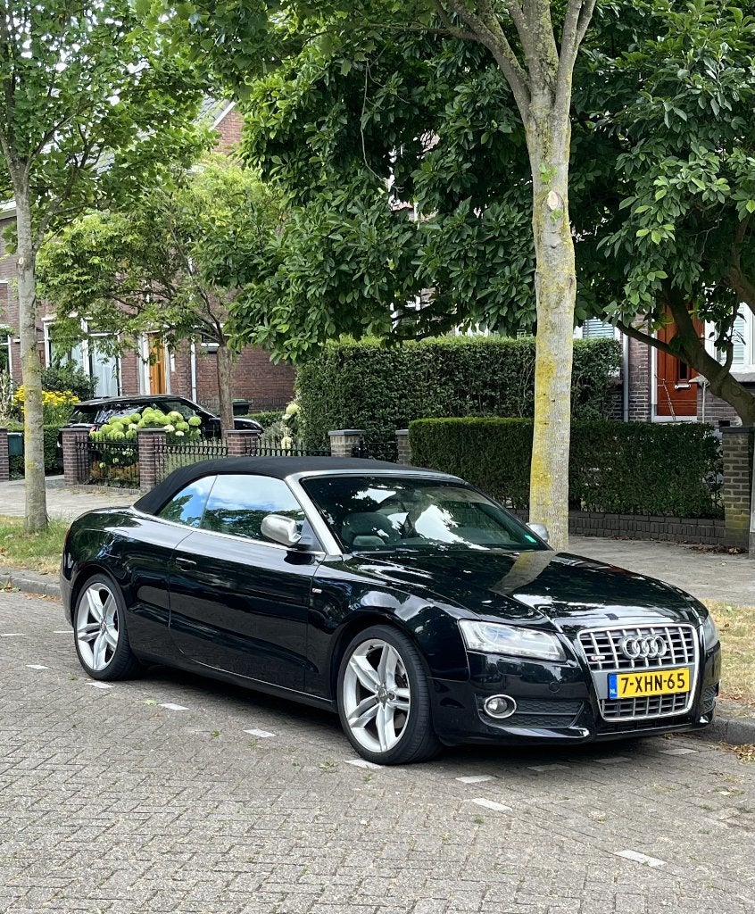Audi A5 1.8 Cabrio Aut 2010 S-line, Afn Trekh, Airco, Cruise, Euro 5, Zwart, Cabriolet, Zwart