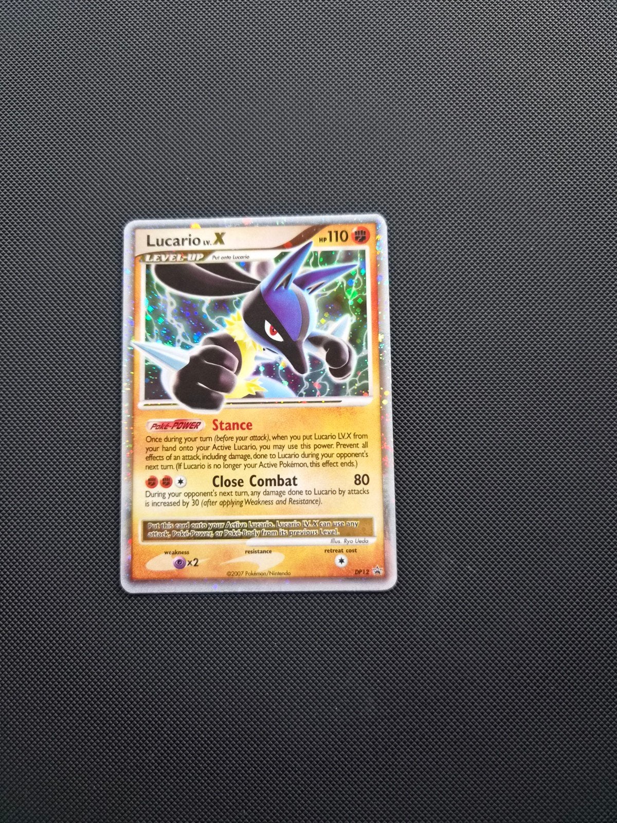 Lucario DP12 LV.X Black Star Promo, Ophalen of Verzenden