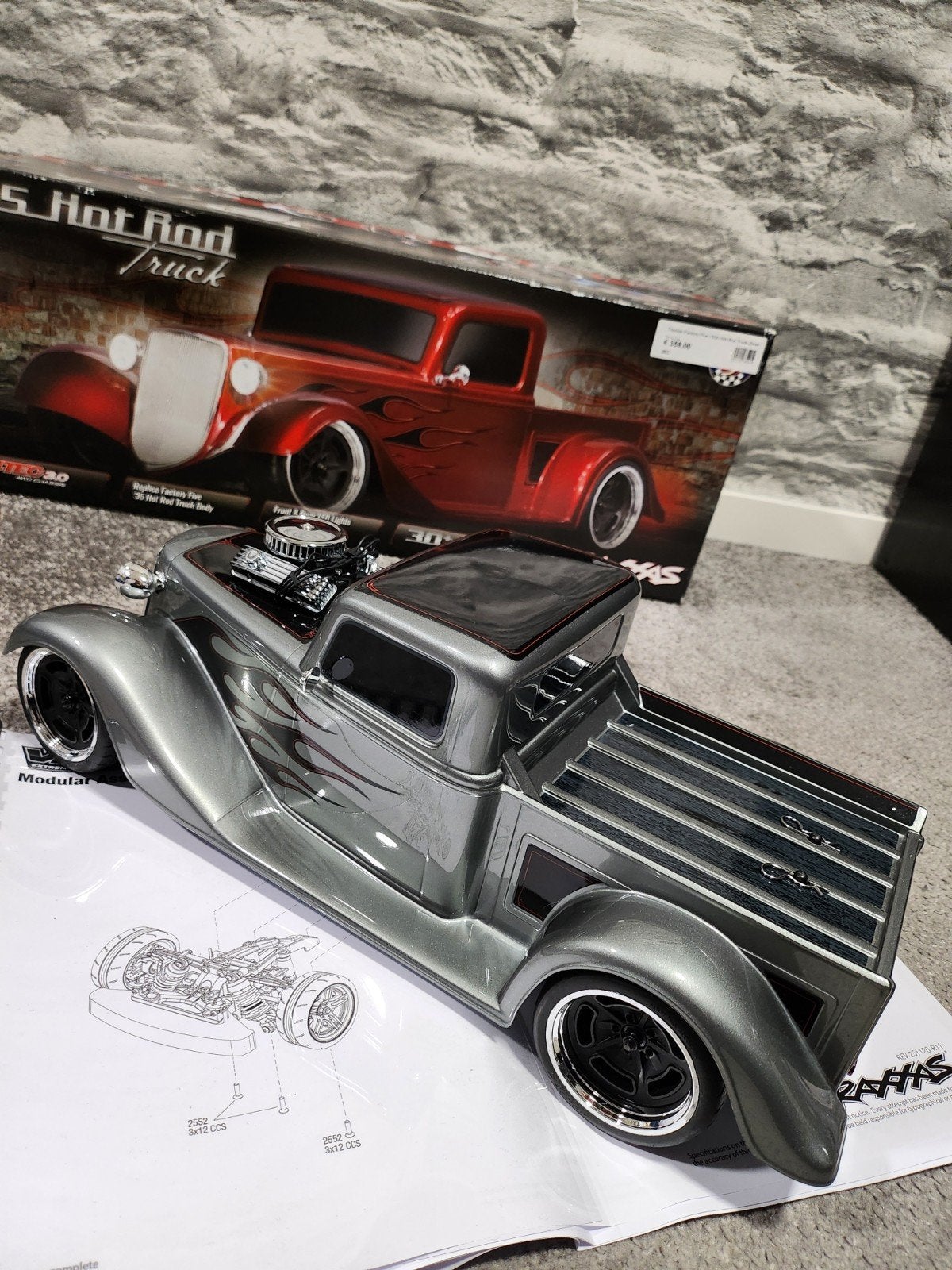 Traxxas Hot Rod Factory Five met Brushless Upgrade, Elektro, Ophalen of Verzenden, Zo goed als nieuw, Schaal 1:10