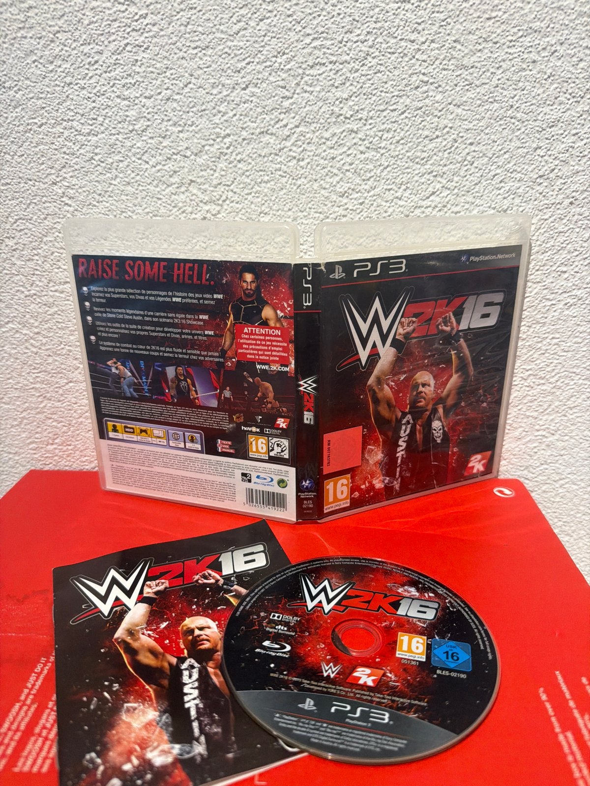 WWE 2K16 - Playstation 3 (PS3), Spelcomputers en Games, Gebruikt, Vechten, Eén computer, Ophalen of Verzenden