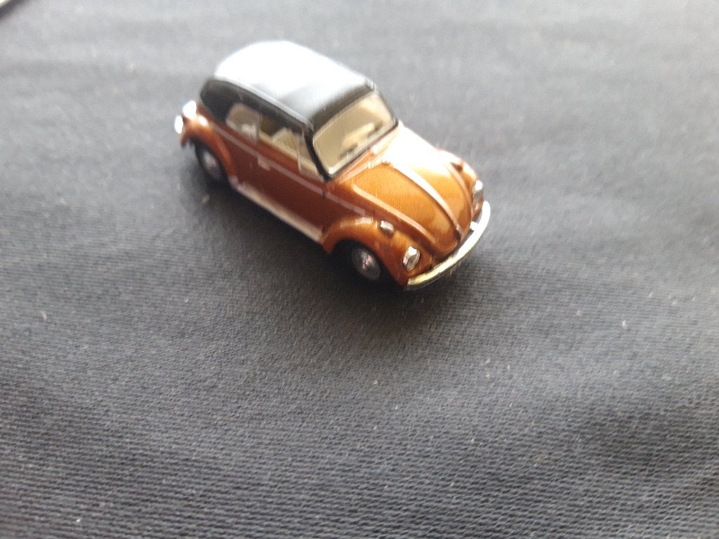 Volkswagen Kever cabriolet -  gesloten kap brons – Cararama, Ophalen of Verzenden, Zo goed als nieuw, Auto