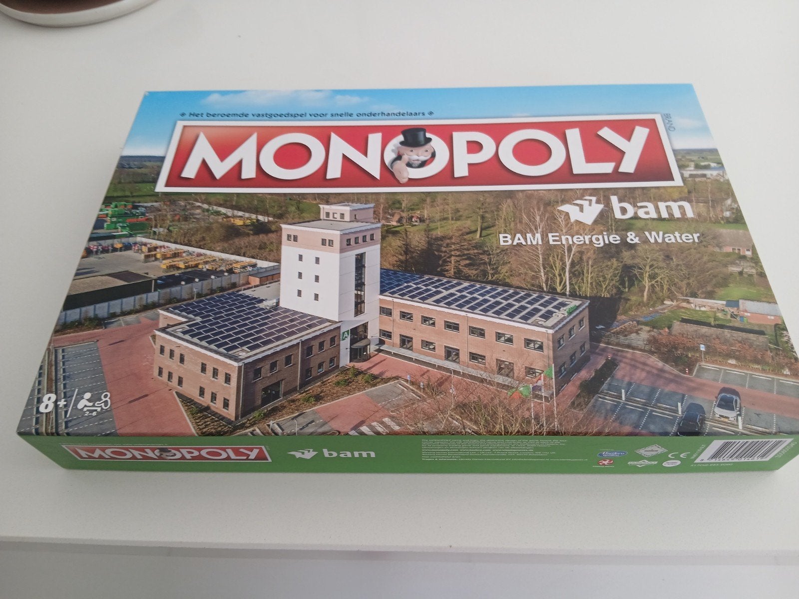 Monopoly BAM Energie & Water Editie, Vijf spelers of meer, Ophalen of Verzenden, Zo goed als nieuw, Hasbro / BAM