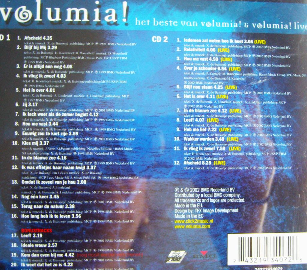 2 cd Volumia of het beste van Hoe Lang Heb Ik Te Leven Kies, Ophalen of Verzenden, Gebruikt, Pop