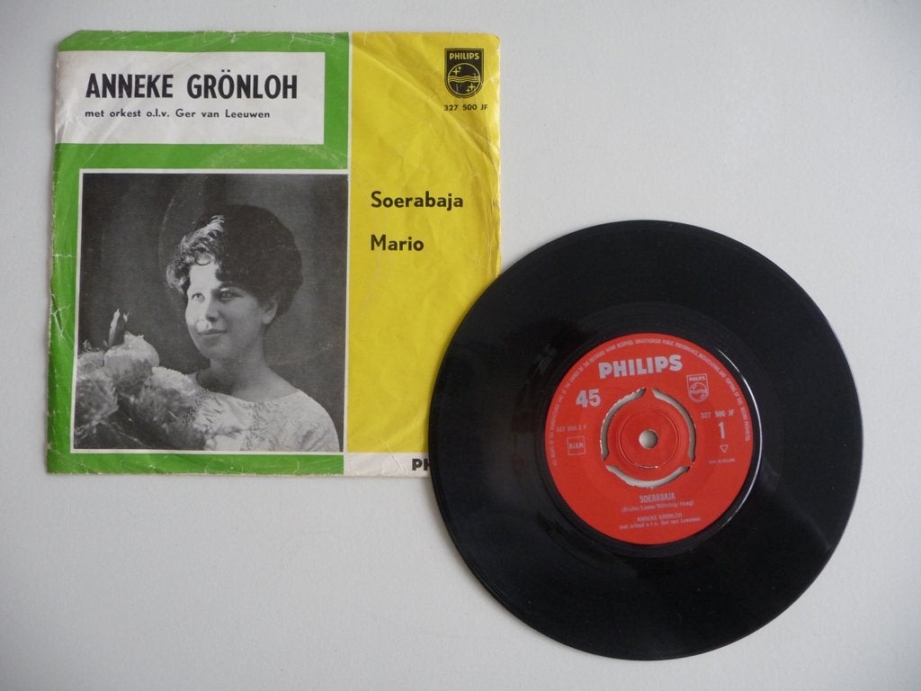 single ANNEKE GRONLOH - SOERABAJA - PHILIPS REC, 1963 (2, Cd's en Dvd's, Vinyl Singles, Gebruikt, 7 inch, Ophalen of Verzenden