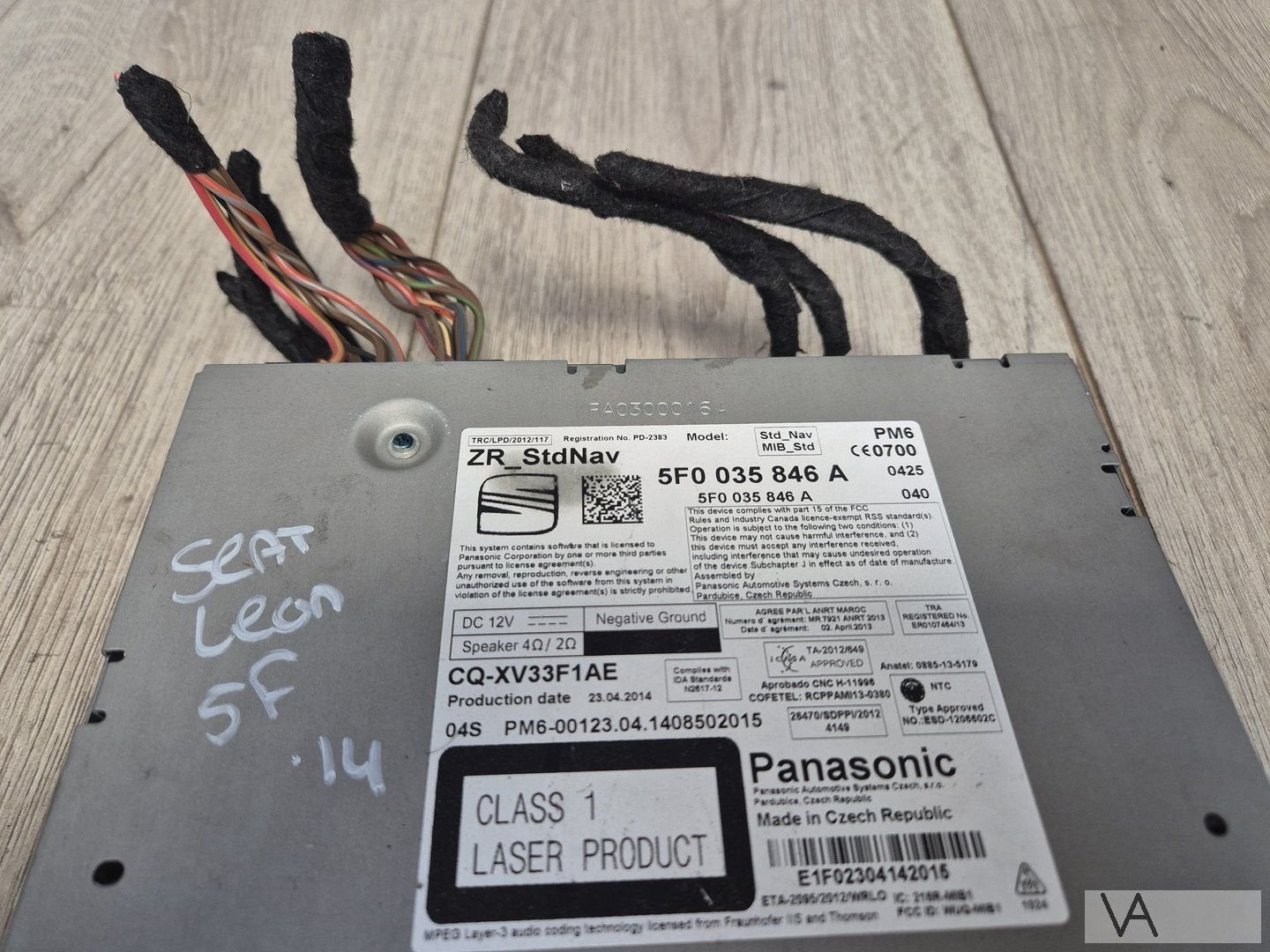 Seat Leon 5f 2013 - 2020 radio navigatie module 5f0035846a, Gebruikt, -, -, Ophalen of Verzenden