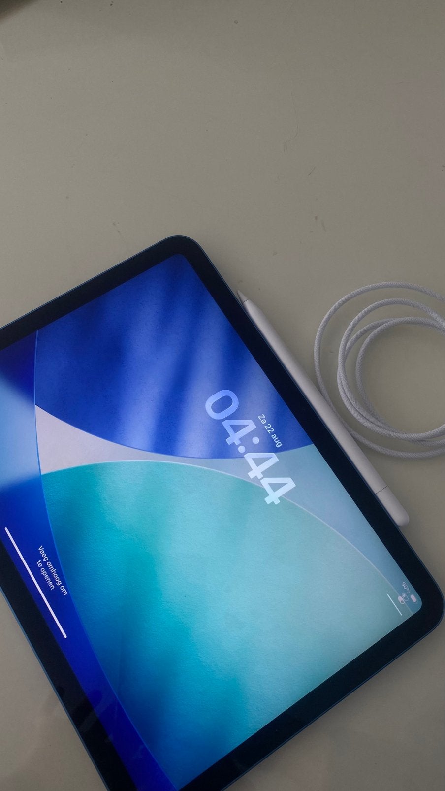 Apple Ipad 11 uit 2025 128GB 16-Wifi Blauw + apple pencil, Computers en Software, Apple iPads, 11 inch, Ophalen of Verzenden, Zo goed als nieuw