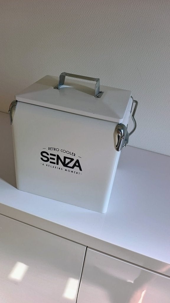 Retro Coolerbox wit Senza, Caravans en Kamperen, Ophalen, Zo goed als nieuw, Koeltas, Koelelement