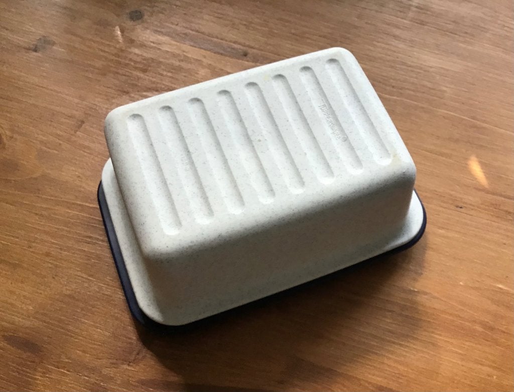 Tupperware botervloot vintage, Huis en Inrichting, Overige kleuren, Botervloot, Ophalen of Verzenden, Met deksel