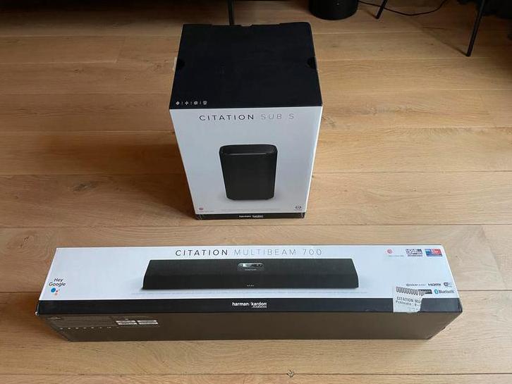Harman Kardon Citation Multibeam 700 en Sub S, Audio, Tv en Foto, Soundbars, Ophalen of Verzenden, Bluetooth, Zo goed als nieuw