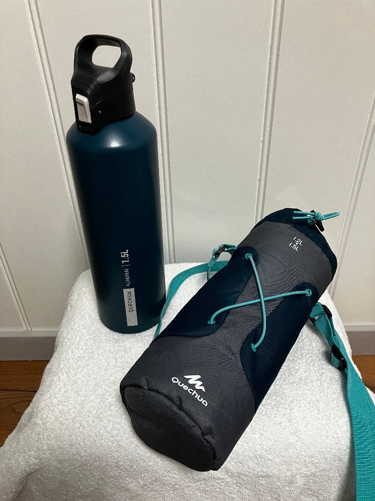 drinkfles met isolatie / beschermhoes 1,5 liter, Ophalen of Verzenden, Zo goed als nieuw