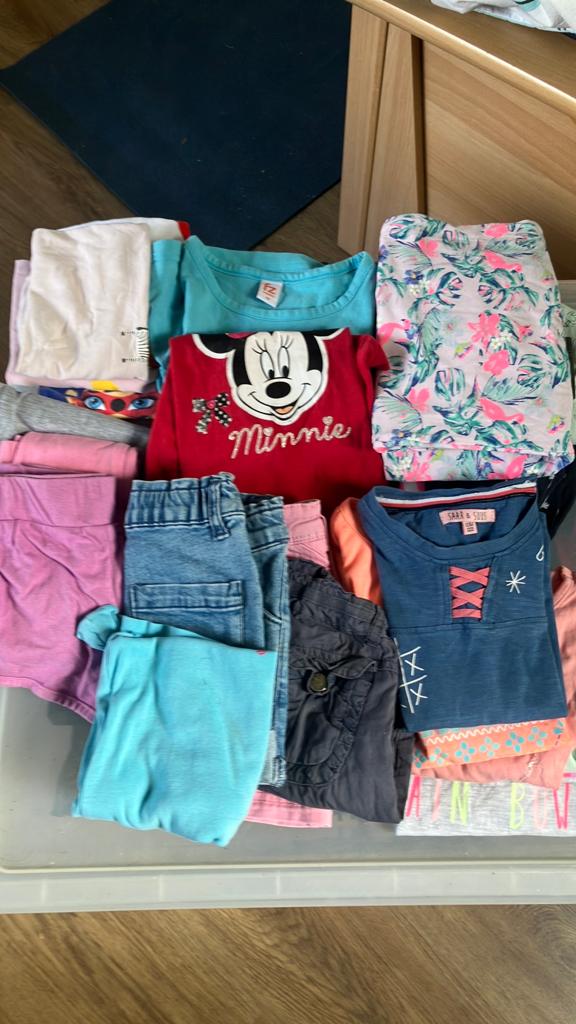 Gratis zomerkleding meisje mt 110-116, Ophalen of Verzenden, Gebruikt, Maat 110