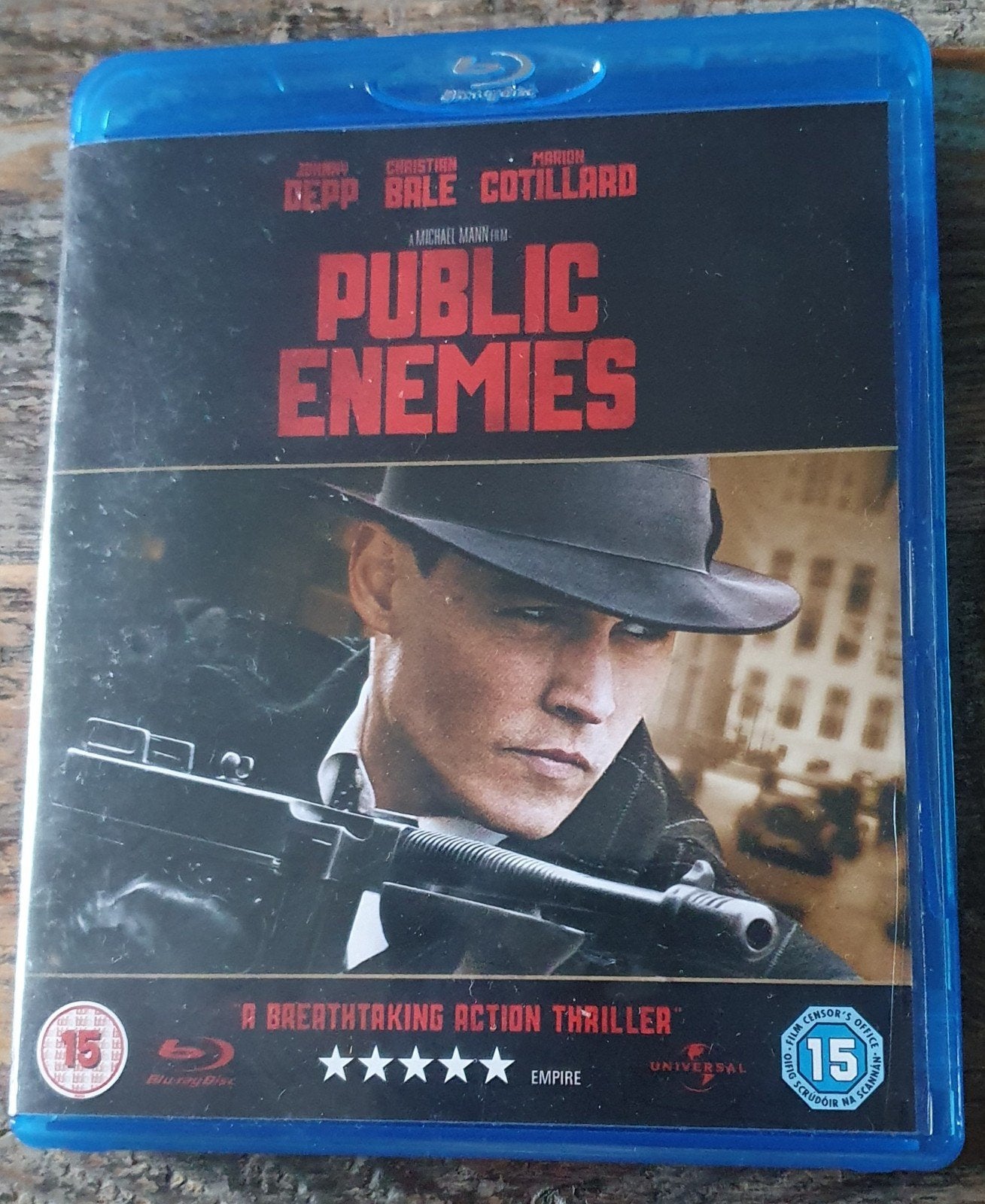 Public Enemies Blu-ray met Johnny Depp - Actiethriller, Film, Ophalen of Verzenden, Blu-ray, Thrillers en Misdaad
