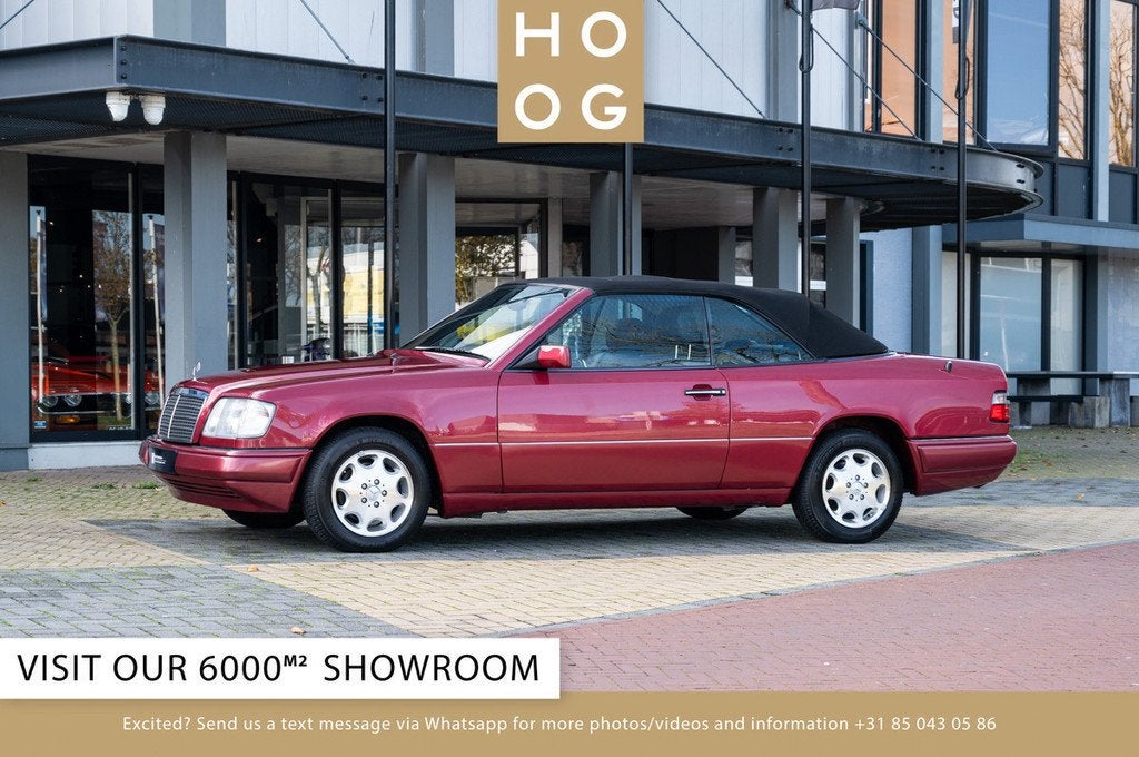 Mercedes-Benz E-Klasse 220 Cabriolet ( W124 ) (bj 1995), Auto's, Oldtimers, Bedrijf, Te koop, Lederen bekleding, Open dak, Mercedes-Benz
