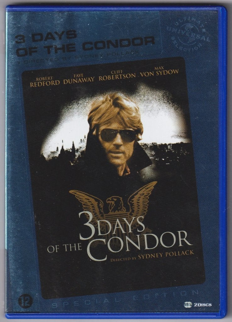 3 Days Of The Condor ( Robert Redford )(2 Disc Special Edit), Alle leeftijden, Verzenden, Zo goed als nieuw, Nederlands