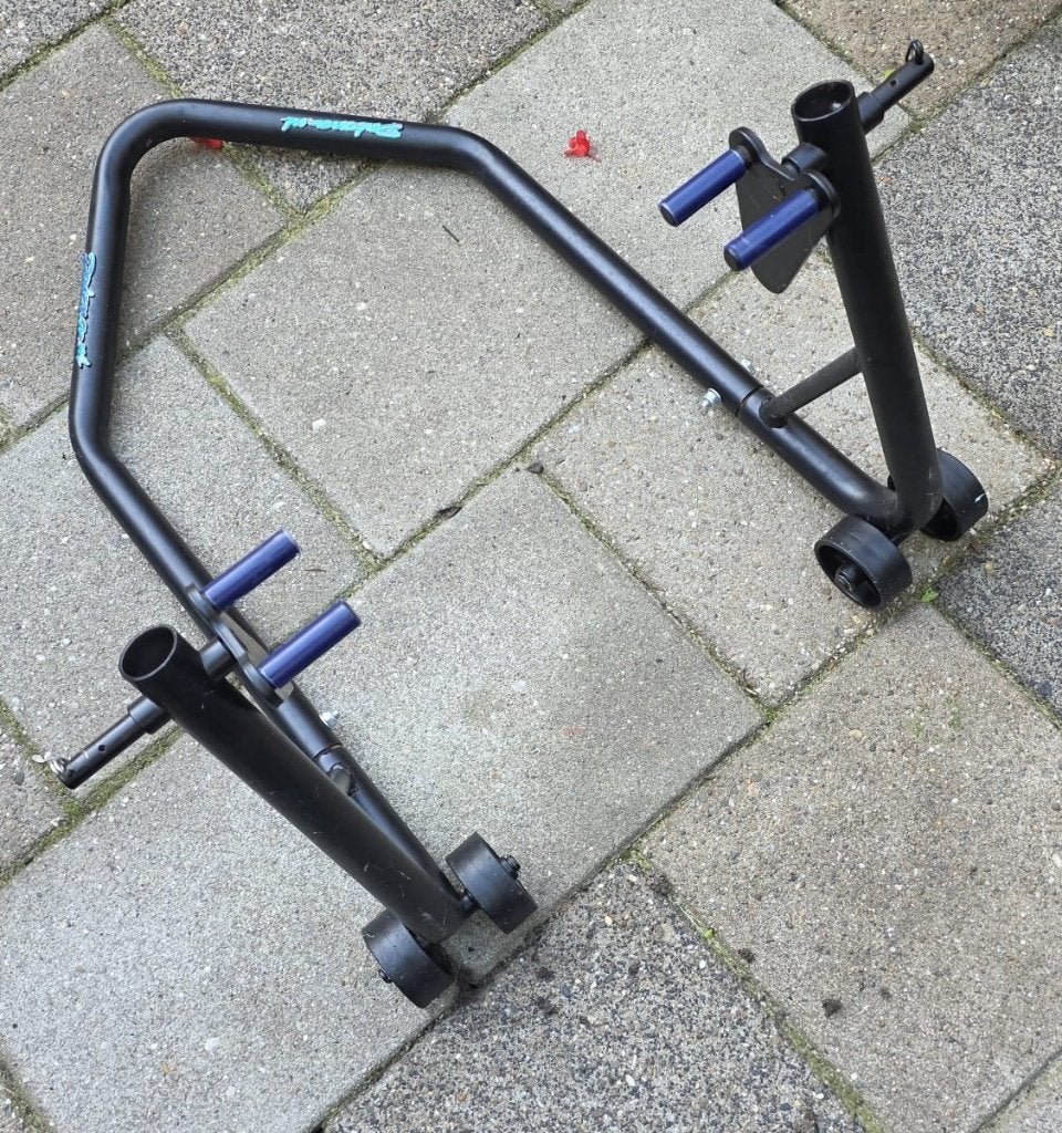 Motorfiets paddockstand voor en achter, Motoren, Ophalen, Zo goed als nieuw