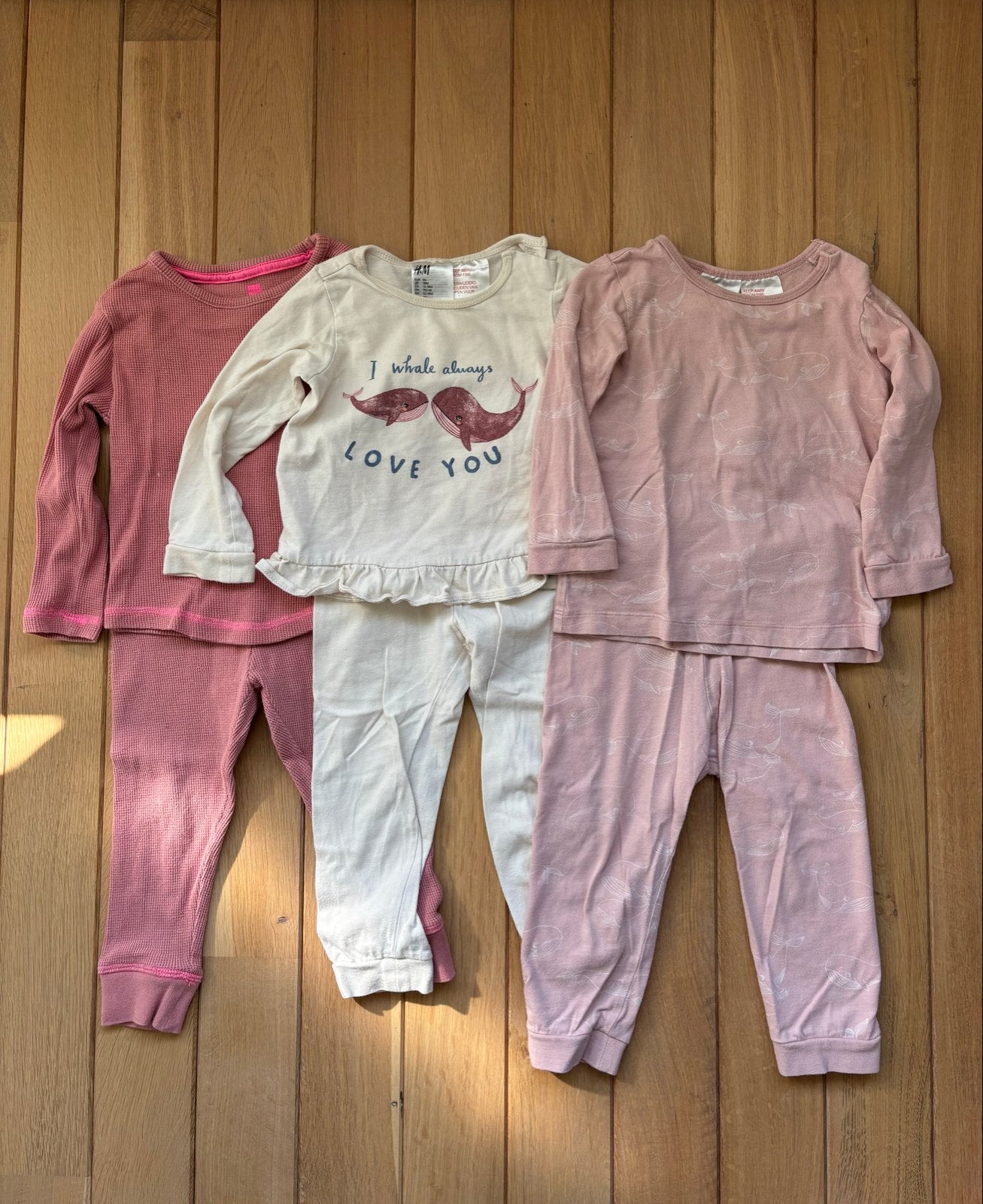 3 meisjespyjama's H&M en Hema maat 86/92, Ophalen, Gebruikt, Meisje, Nacht- of Onderkleding