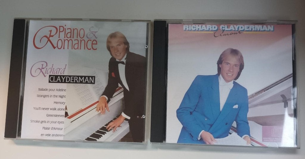 2x CD Richard Clayderman, Amour en Piano&Romance, Ophalen of Verzenden, Pop