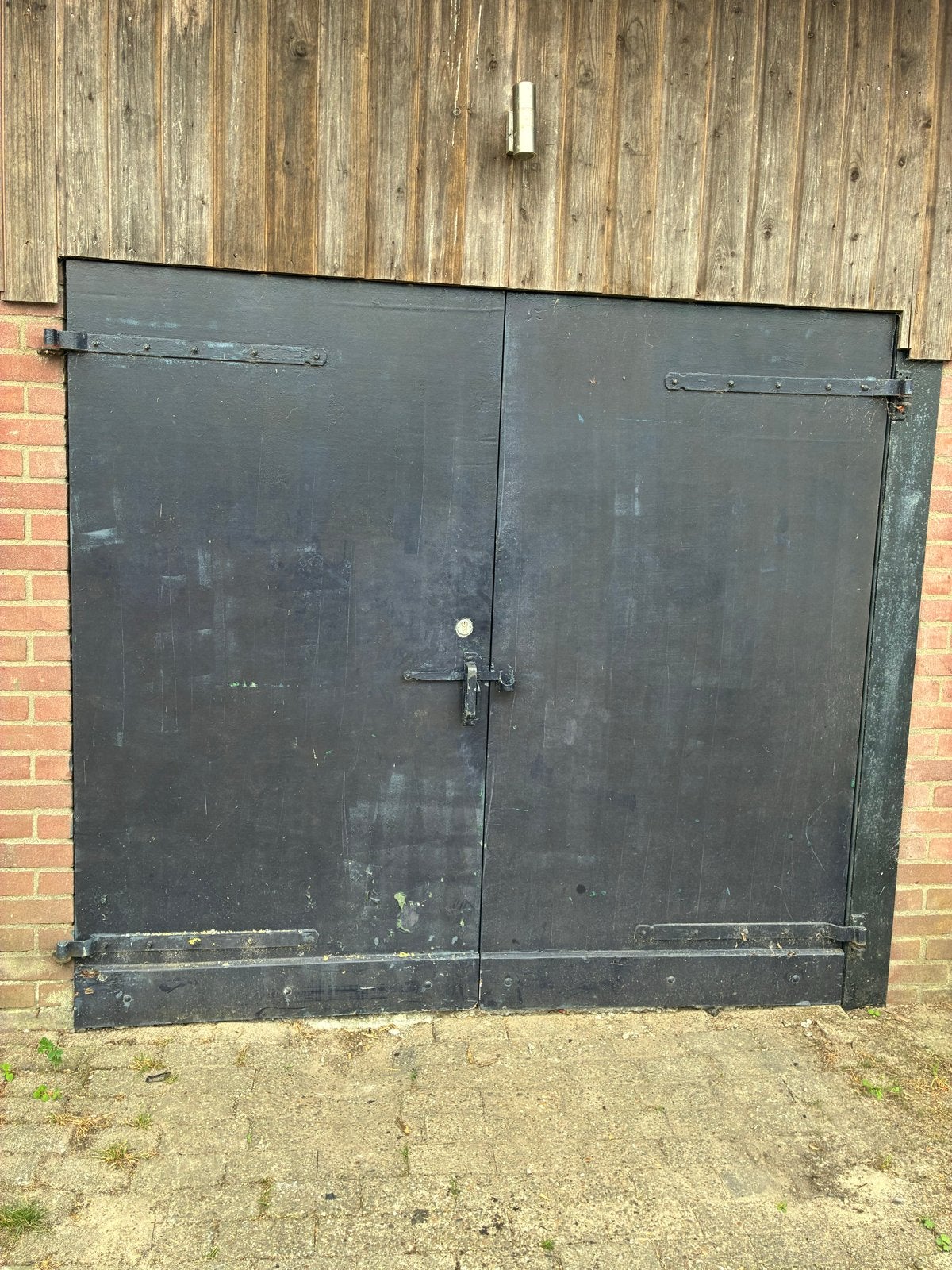 Robuuste Houten Deur - Gebruikt, Gebruikt, Buitendeur, 200 tot 215 cm, Hout