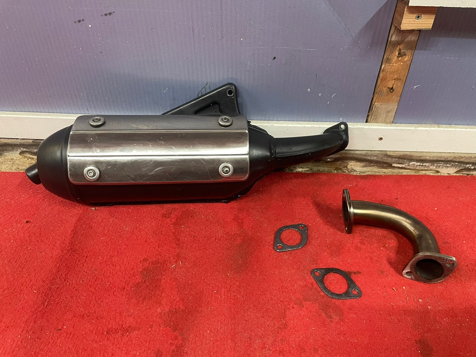 Smo6 uitlaat piaggio 125/180, Ophalen of Verzenden, Gereviseerd