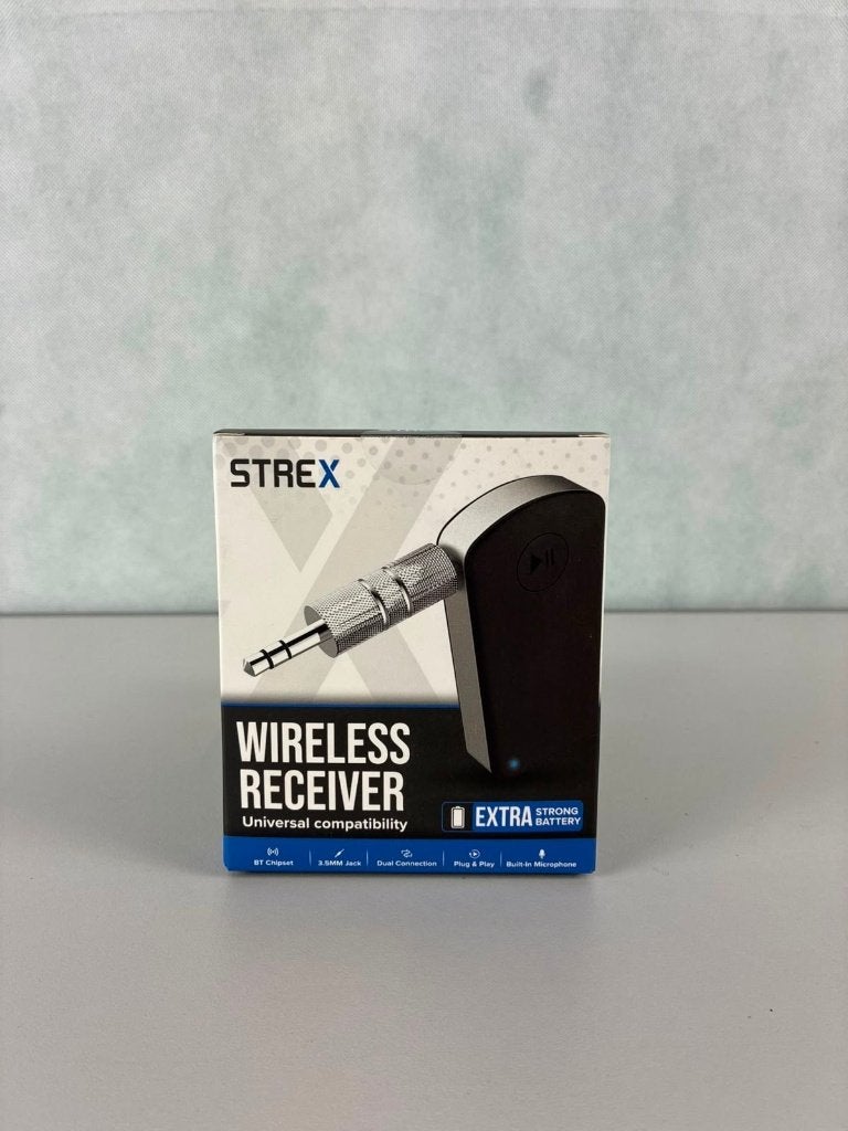 Strex Bluetooth Receiver 3.5mm AUX SP28, Ophalen of Verzenden, SBD Trading B.V. / Strex, Info@strex.nl, Van der Landeweg 7 7418 HG Deventer Nederland