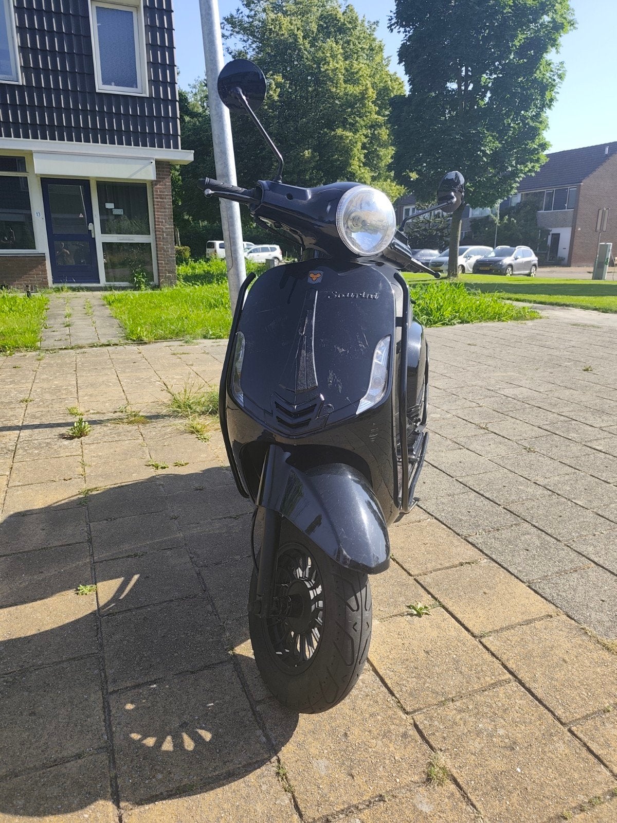 Mooie La Souris Scooter - Vespa Look-a-like, Lage KM Stand, Gebruikt, Benzine, Ophalen, Overige merken