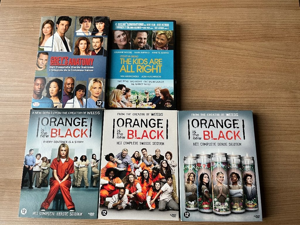 Diverse dvd’s en series Orange is the new black en Grey’s, Cd's en Dvd's, Dvd's | Tv en Series, Overige genres, Ophalen of Verzenden