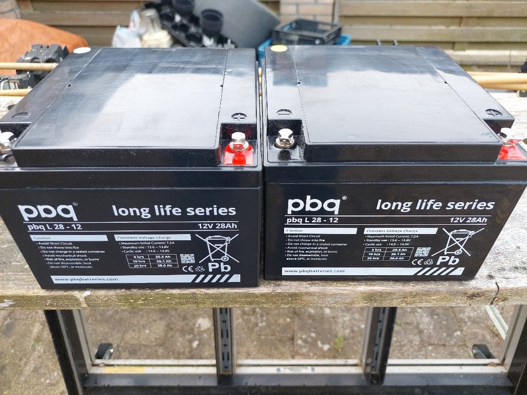Accu 12v 28Ah long life, Ophalen of Verzenden, Nieuw