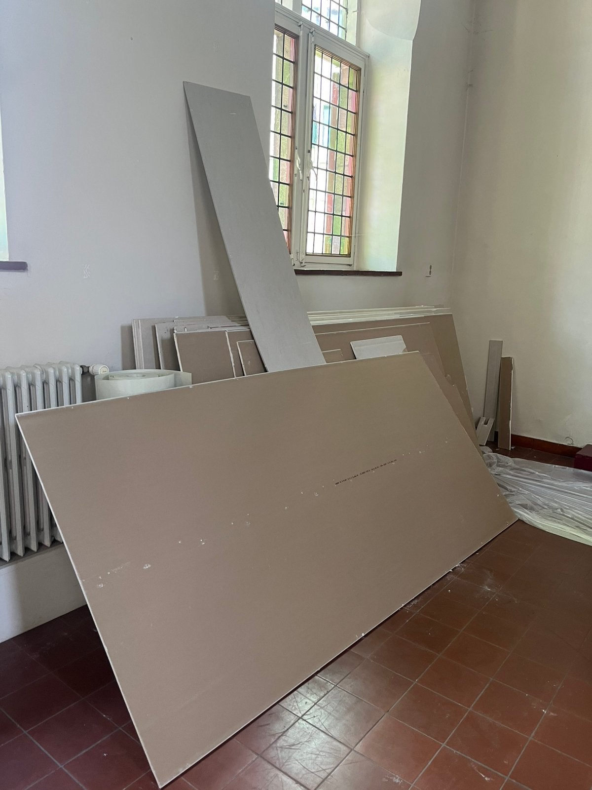 Gratis gipsplaten en steenwol, Doe-het-zelf en Verbouw, Ophalen, Gebruikt