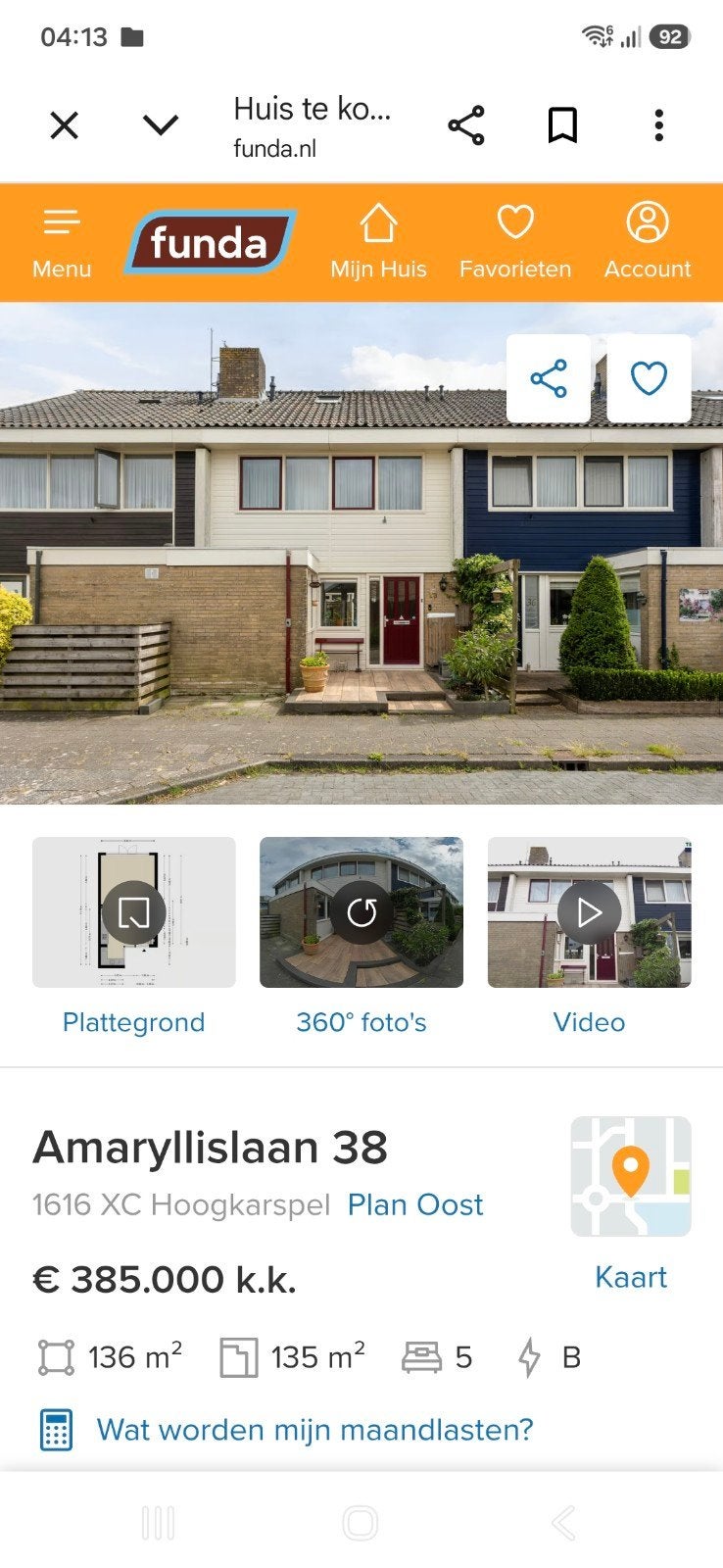 groot huis Hoigkarspel, Noord-Holland, 136 m², 6 kamers, Hoogkarspel