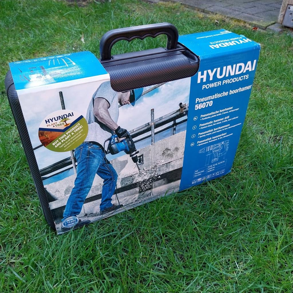 Hyundai pneumatische boorhamer 56070, Doe-het-zelf en Verbouw, Gereedschap | Boormachines, Ophalen of Verzenden