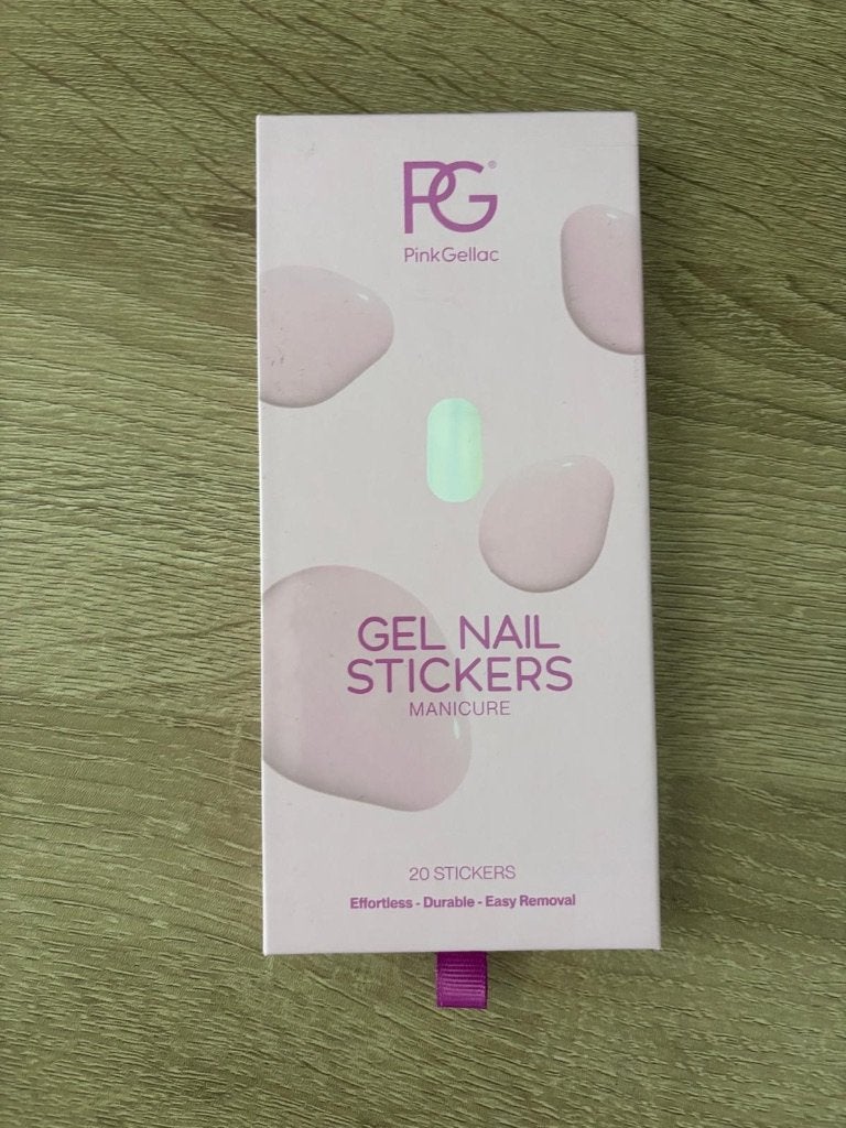 Pink Gellac Nail Stickers Coral Charm en Minty Chrome, Wit, Nieuw, Ophalen of Verzenden, Handen en Nagels