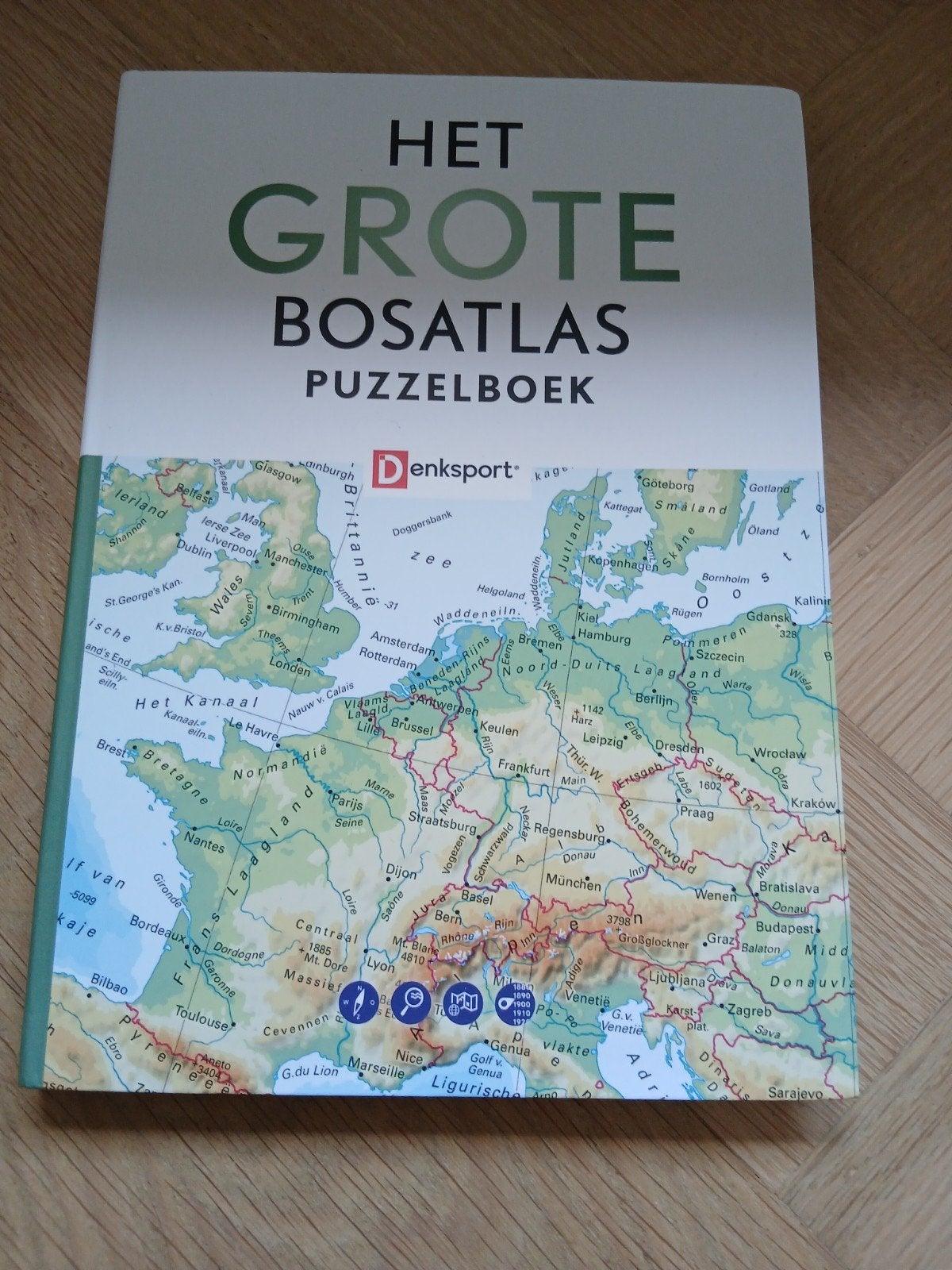 Het Grote Bosatlas Puzzelboek - Nieuw!, Bosatlas, 2000 tot heden, Nieuw, Ophalen of Verzenden