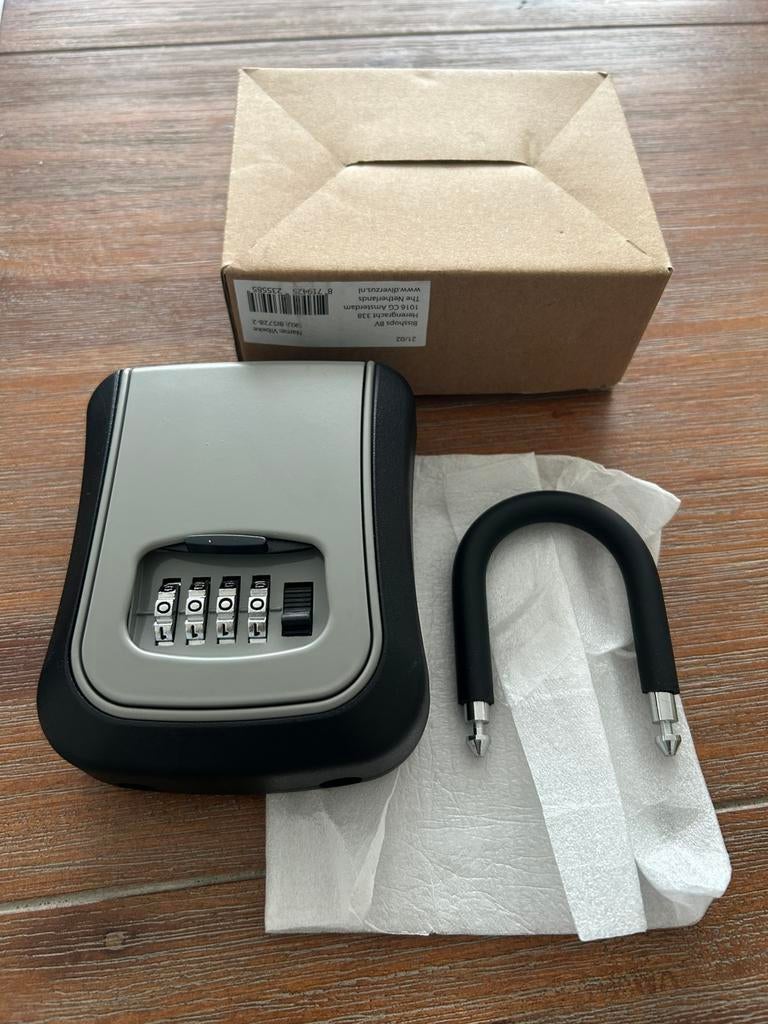 4-digit combinatie lock key safe, Ophalen of Verzenden, Nieuw, Slot