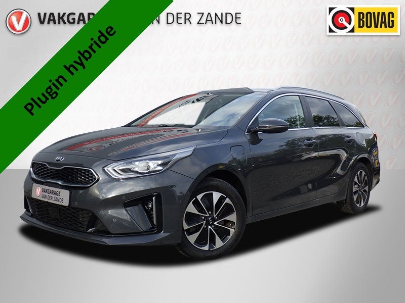 Kia Ceed Sportswagon 1.6 GDI PHEV AUT DynamicLine Plug-In, C, Auto's, Gebruikt, Zwart, Leder en Stof, Hybride Elektrisch/Benzine