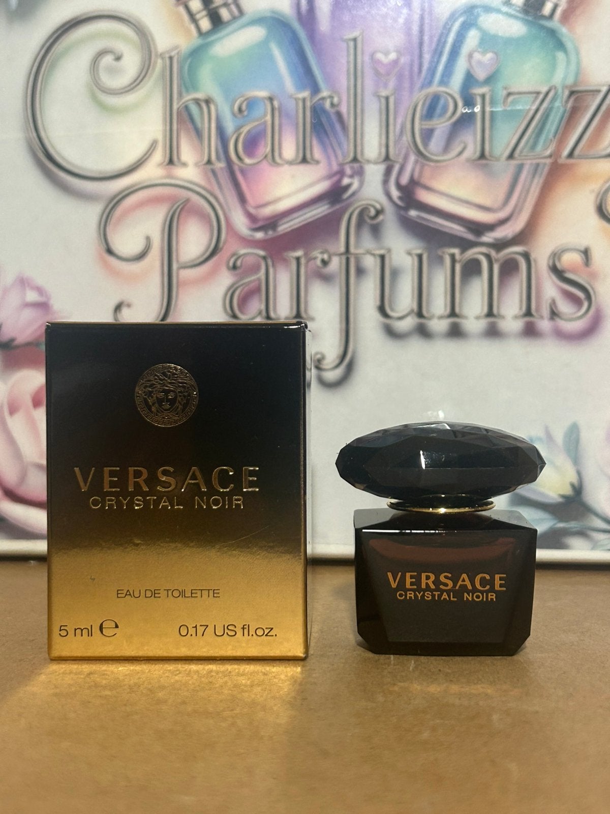 Versace - crystal noir miniatuur 5ml edt, Ophalen of Verzenden, Nieuw