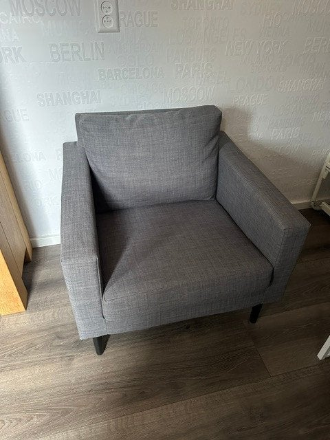ikea fauteuil FRIHETEN, Ophalen, Minder dan 75 cm, Zo goed als nieuw, 50 tot 75 cm