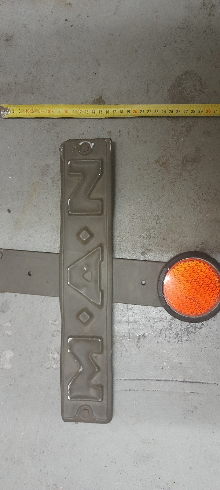 MAN bordje met reflector, Auto-onderdelen, Ophalen of Verzenden, MAN