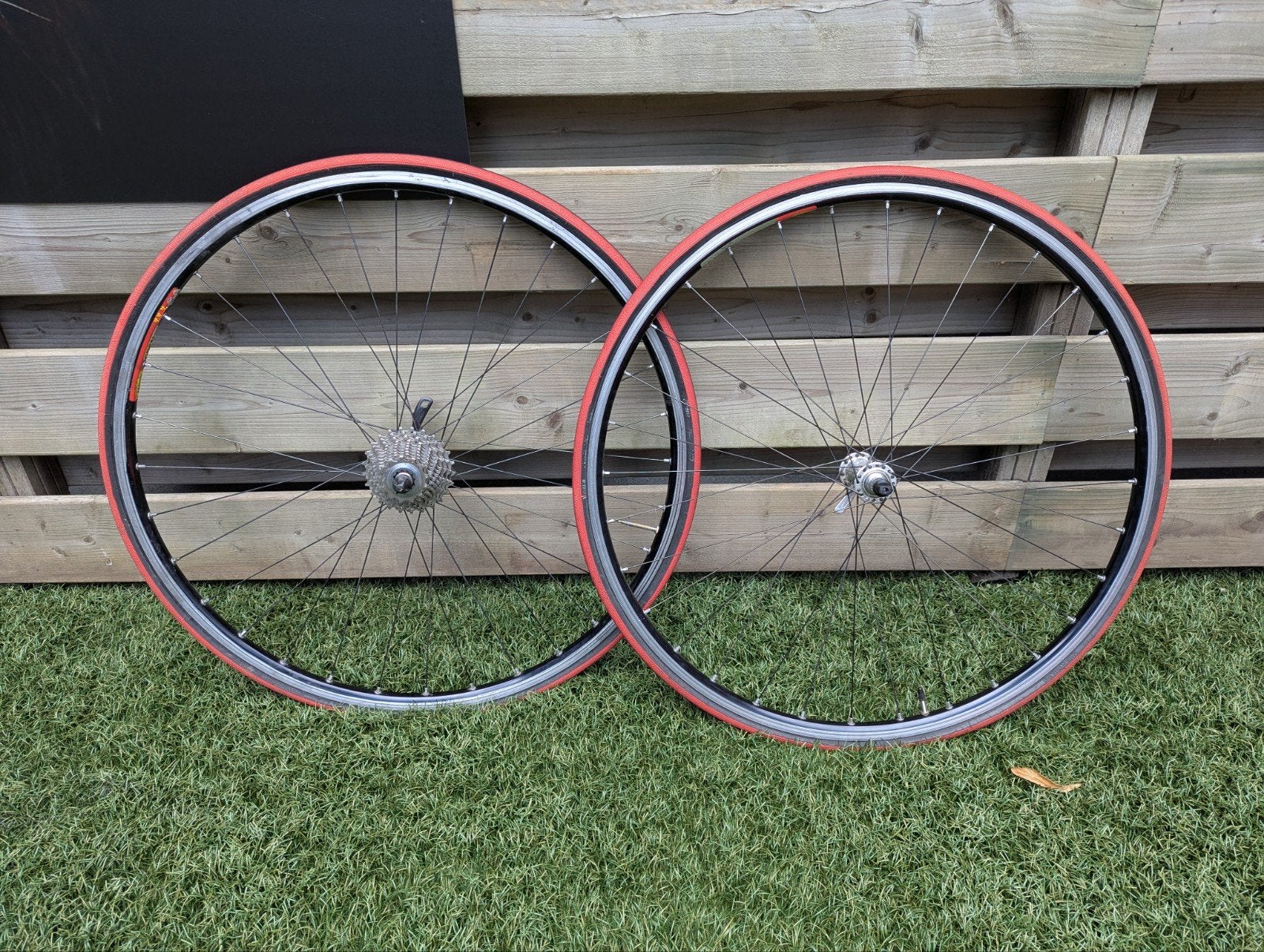 Mavic Open Pro wielset met Shimano 105 naaf en Vittoria ban, Gebruikt, Aluminium, Mavic, Racefiets