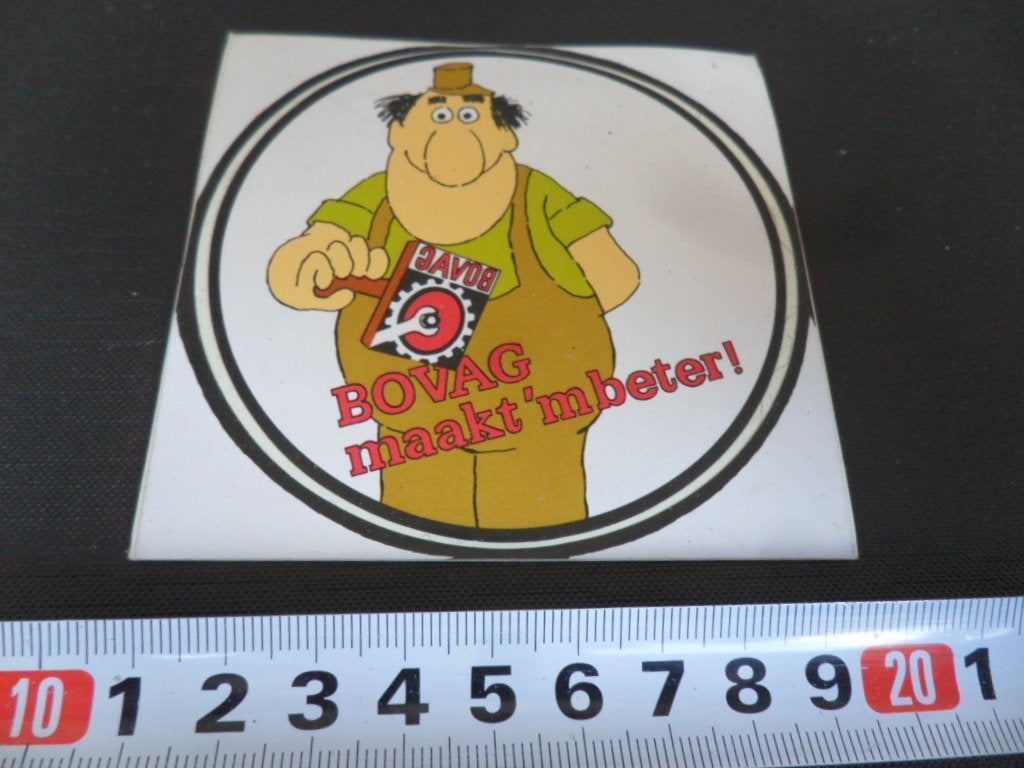 sticker BOVAG maakt 'm beter !, Ophalen, Zo goed als nieuw