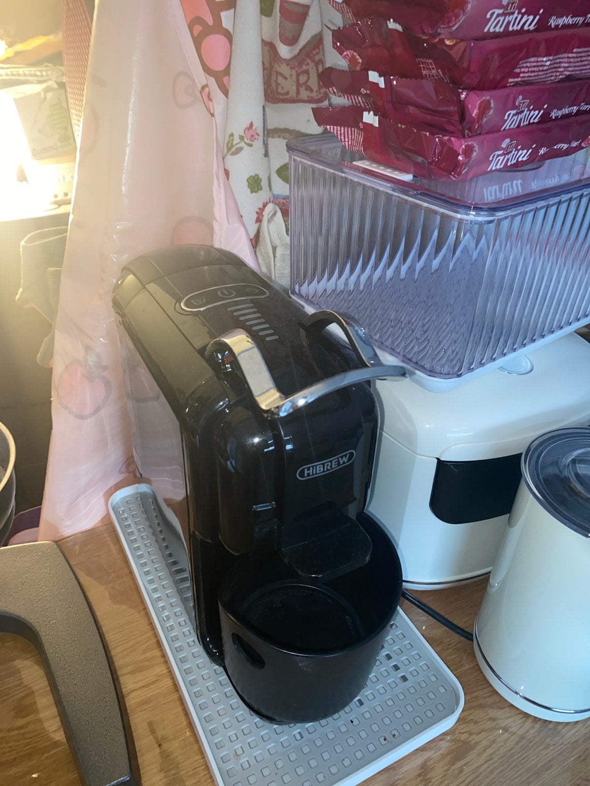Hibrew koffiezetapparaat met meerdere capsule-adapters, Ophalen, Afneembaar waterreservoir, Koffiemachine, Gemalen koffie