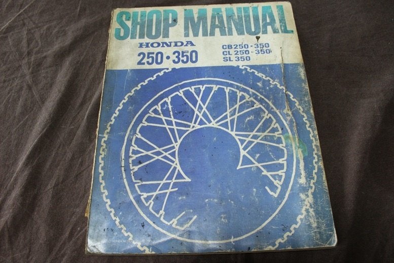 Honda CB250 350 CL250 350 SL350 1972 motorcycle shop manual, Motoren, Ophalen of Verzenden, Honda