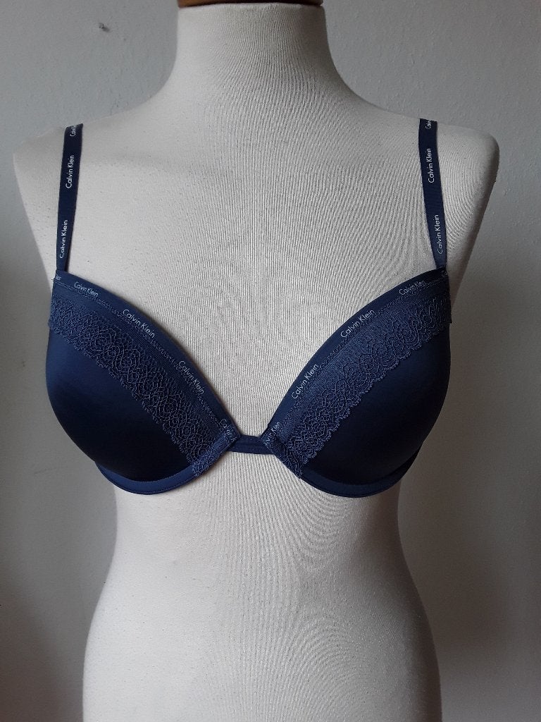 Bh in blauw Calvin Klein mt 75 D, Calvin Klein, Verzenden, Blauw, BH