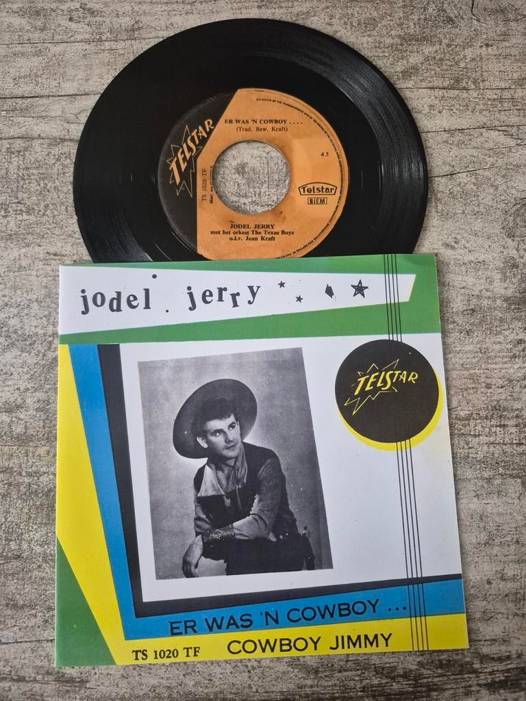 Jodel jerry - Er was 'n cowboy/ Cowboy jimmy, Cd's en Dvd's, Vinyl | Nederlandstalig, Ophalen of Verzenden, Gebruikt, Overige formaten
