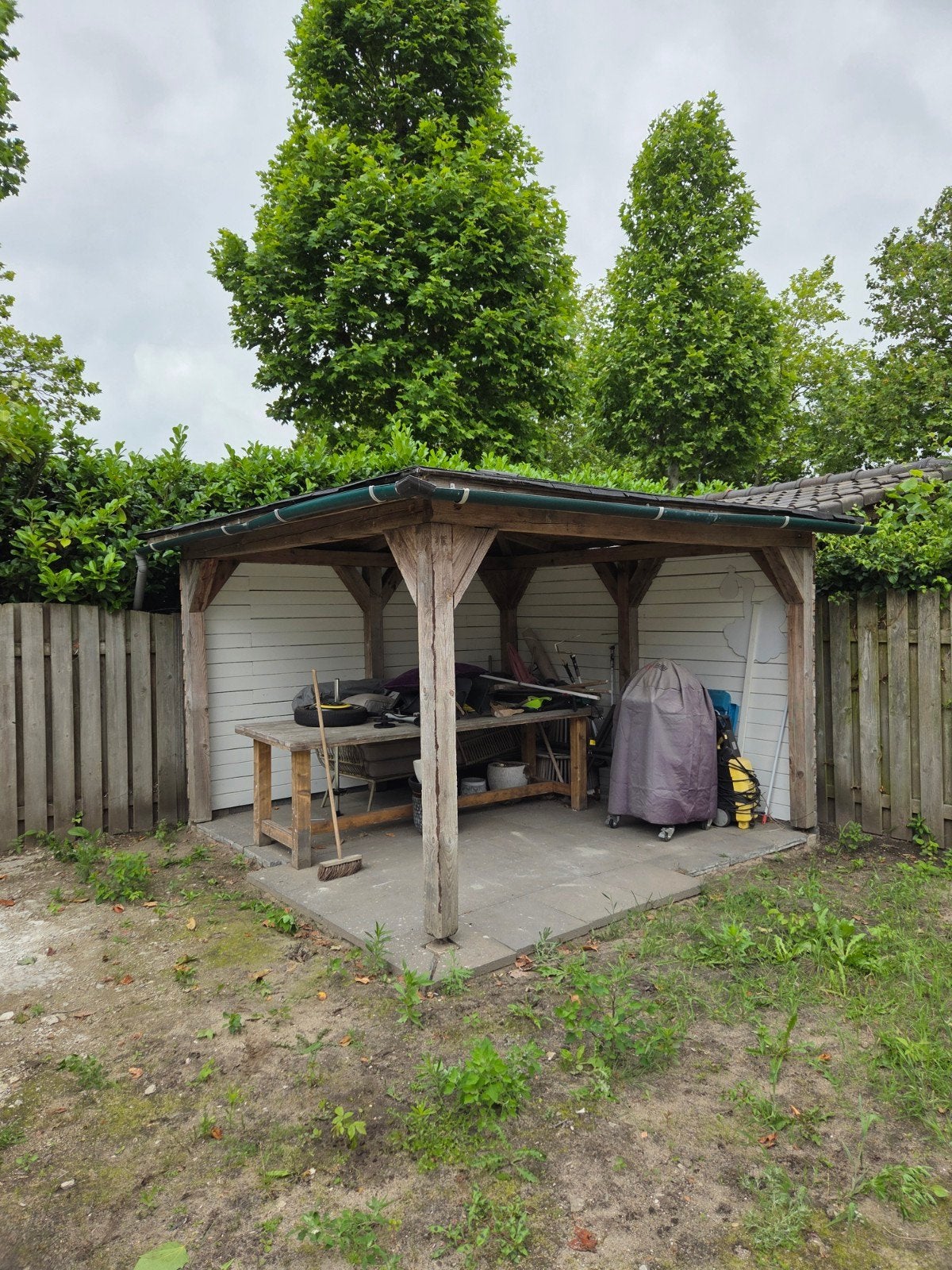 Gratis tuin overkapping op te halen, Tuin en Terras, Tuinhuizen, Ophalen, Gebruikt, Schuur