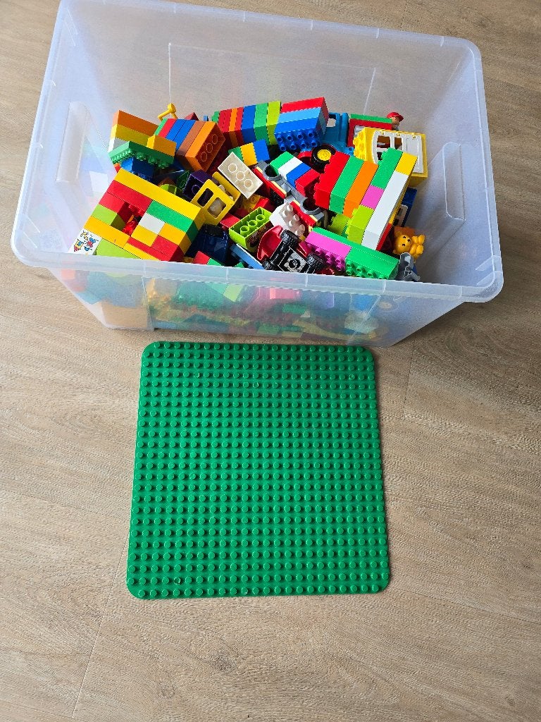 Grote Bak Duplo 7 KG met onderplaat, Ophalen, Gebruikt, Duplo