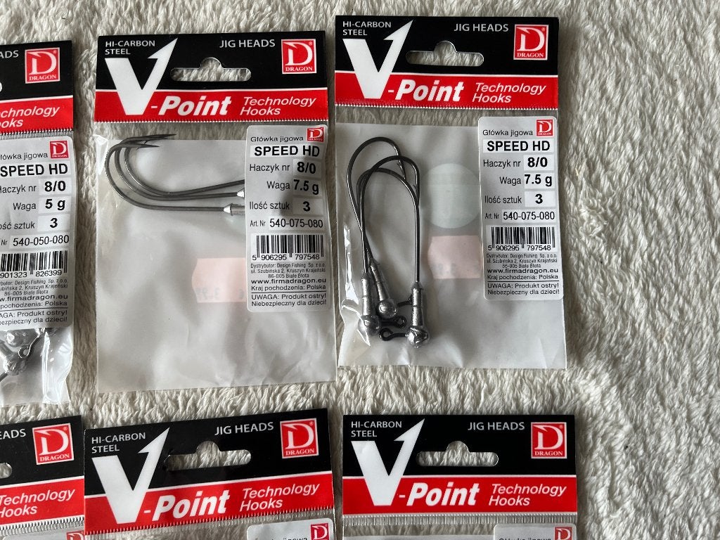 adv 436 / NIEUW mixset 10 zakjes dropshot haken V POINT, Ophalen of Verzenden, Nieuw, Overige typen