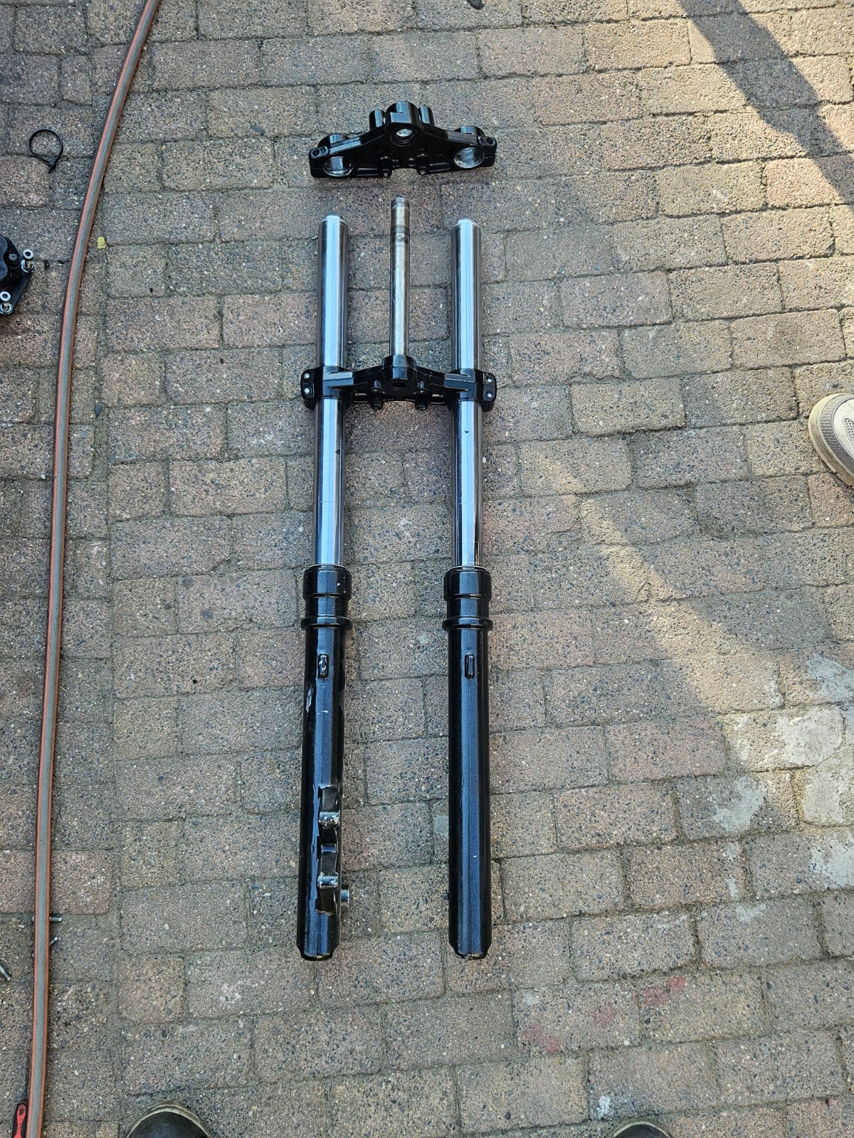 MARZOCCHI VOORVORK DERBI | GEPOEDERCOATE KROONPLAAT | 40MM, Fietsen en Brommers, Ophalen