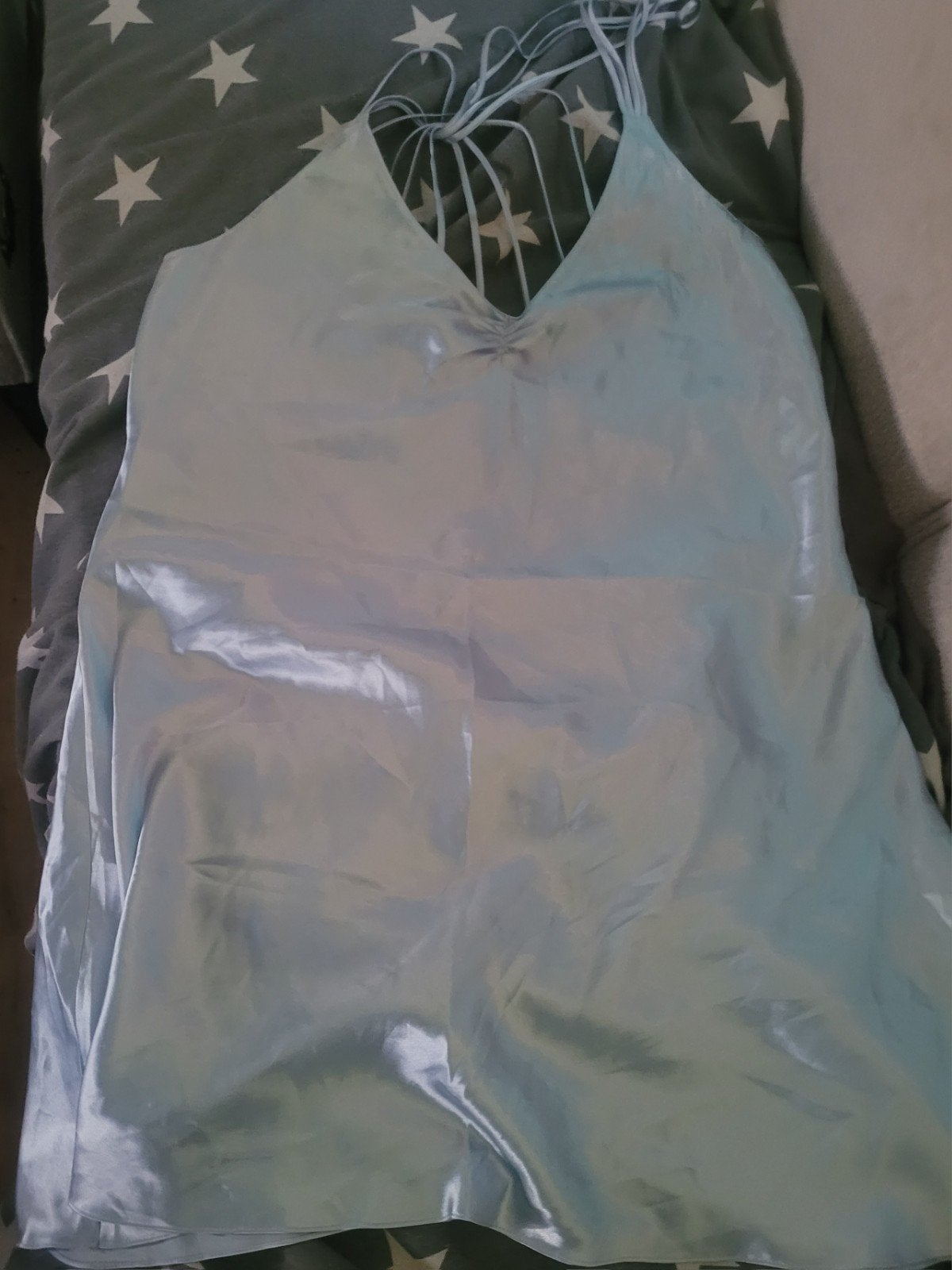 Hunkemöller lichtblauw satijnen nachthemd - Maat M, Kleding | Dames, Hunkemöller, Ophalen, Blauw, Nachtkleding