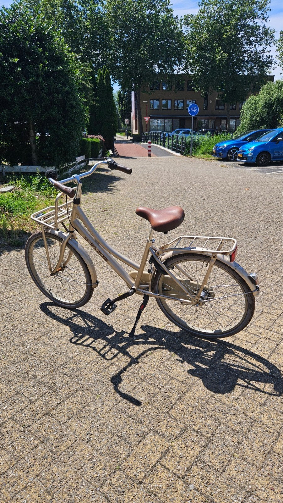 Goudkleurige Sparta Pickup transportfiets 26 inch, Ophalen, Gebruikt