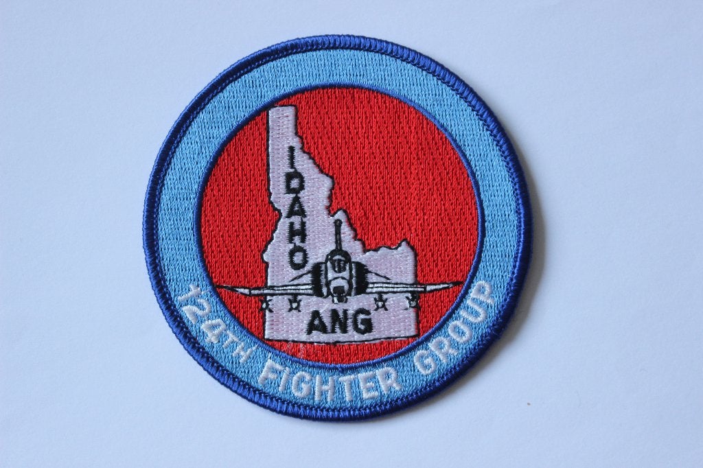 patch  124th  fighter  group  idaho  ang, Verzamelen, Verzenden, Zo goed als nieuw, Patch, Badge of Embleem